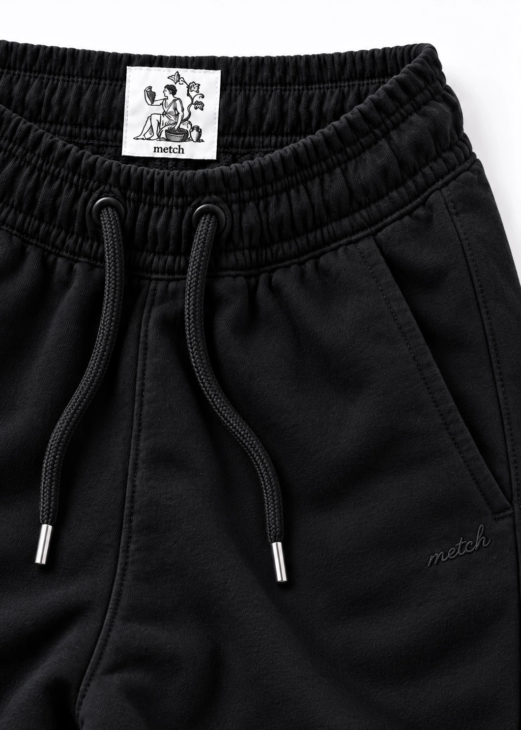Black signature joggers